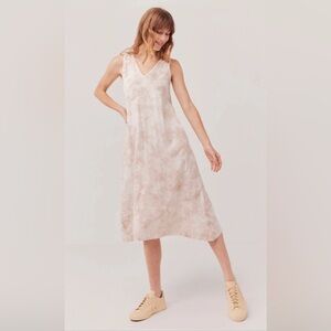 NWT - PACT organic cotton tie die pattern midi dress - large